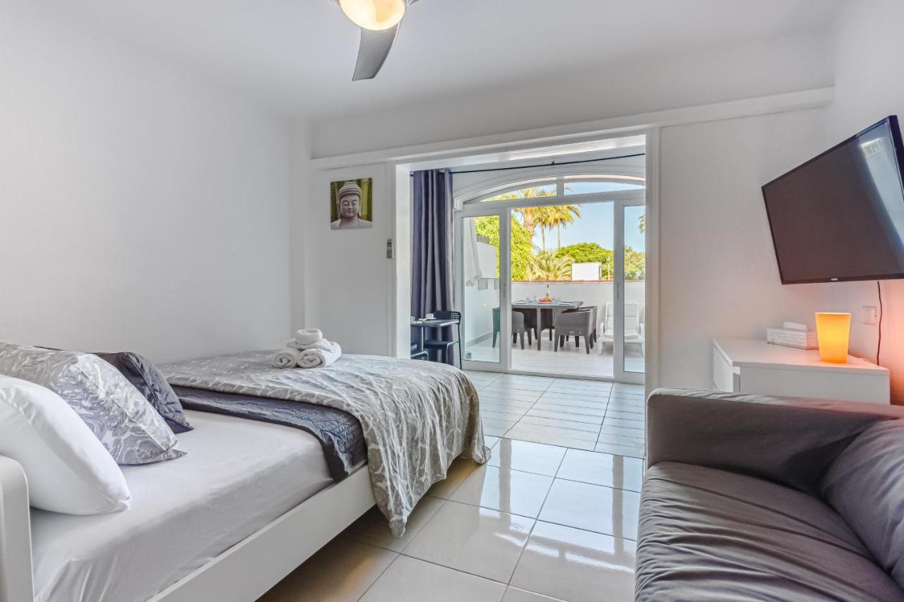 Fantastic Large Studio In Front Of Beach Heated Pool Wifi Arona  Exterior photo